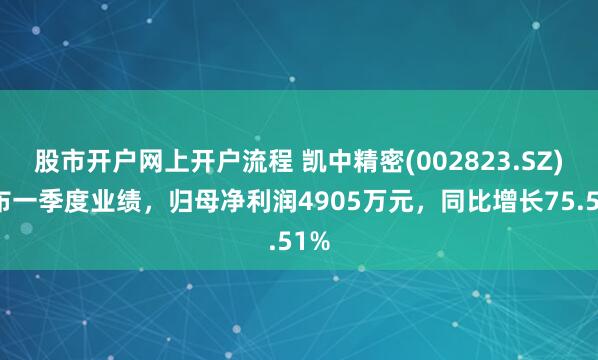 股市开户网上开户流程 凯中精密(002823.SZ)发布一季度业绩，归母净利润4905万元，同比增长75.51%